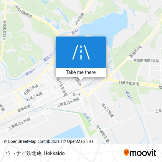 Utonai Railway North Street map