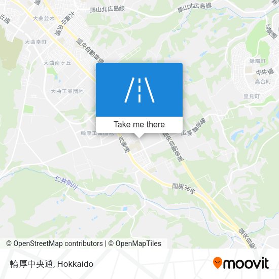 輪厚中央通 map