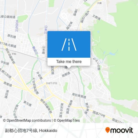 副都心団地7号線 map