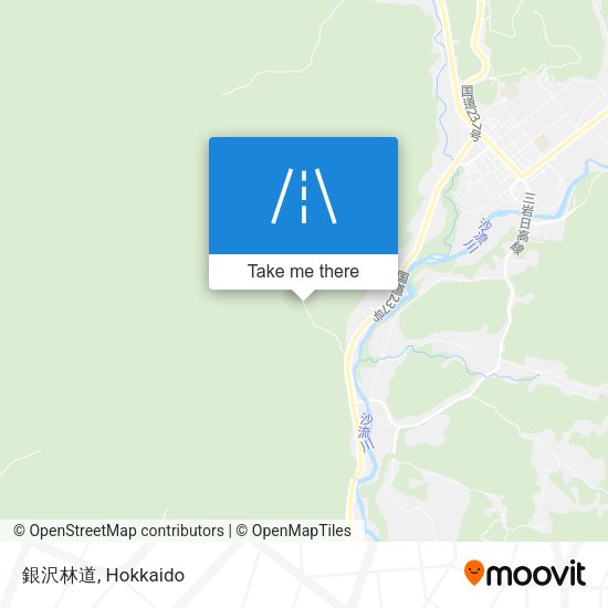 銀沢林道 map