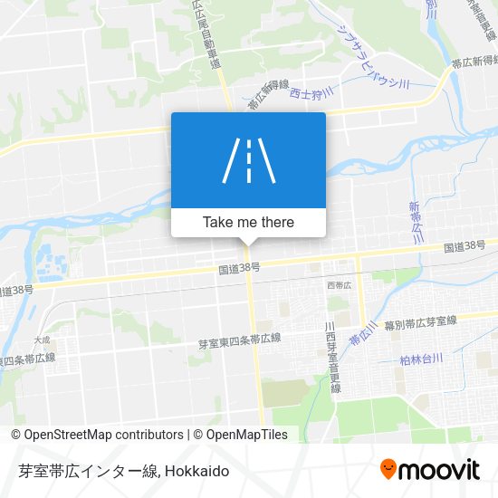 芽室帯広インター線 map