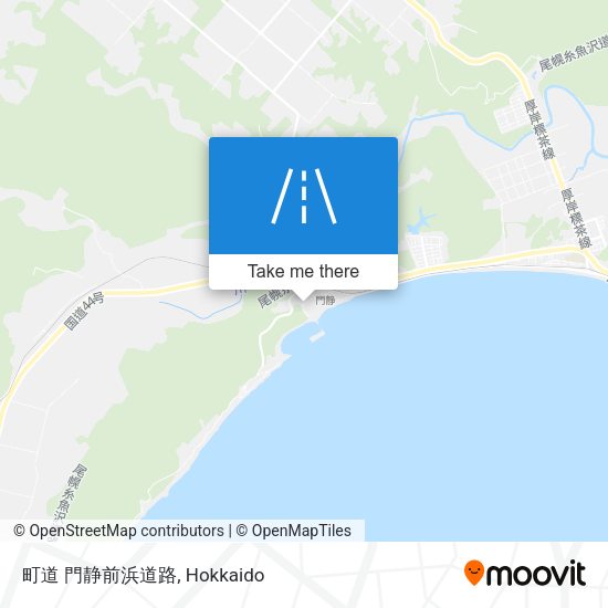 町道 門静前浜道路 map