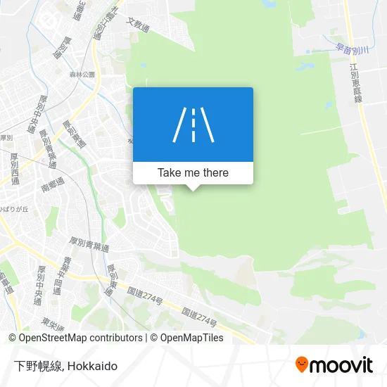 下野幌線 map