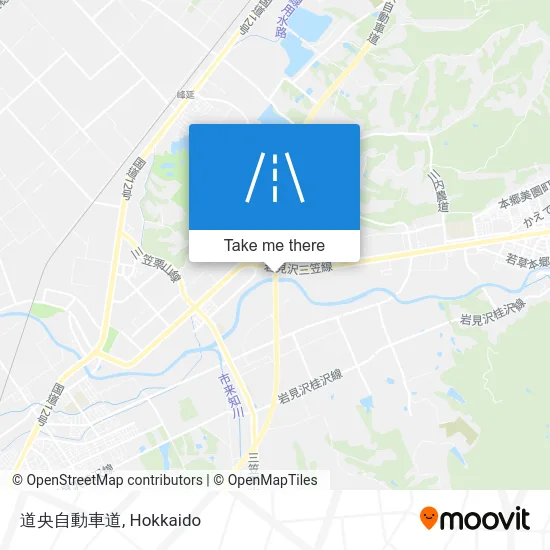 Central Hokkaido Expressway map