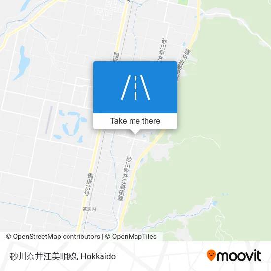 砂川奈井江美唄線 map