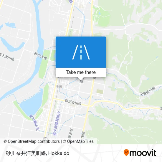 砂川奈井江美唄線 map