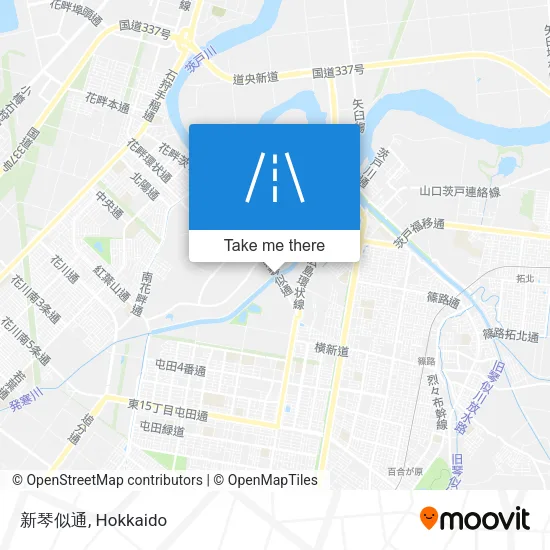 New Koto-Nishi Street map