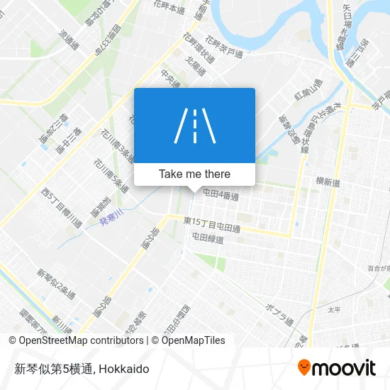 Shinkotoni 5th Crossing Street map