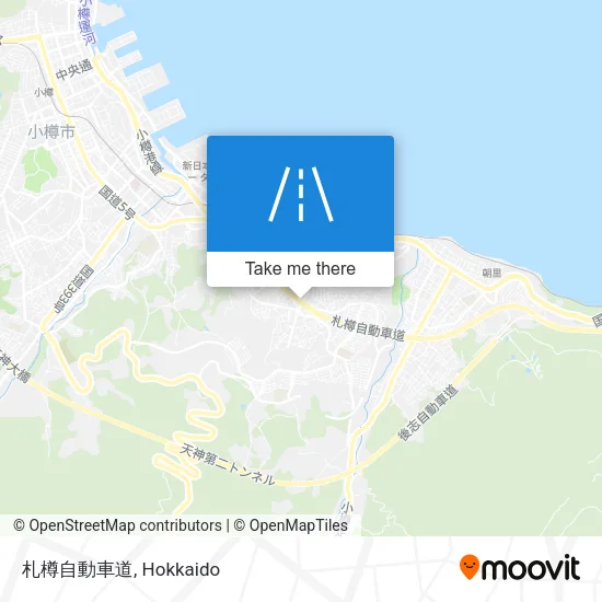 札樽自動車道 map