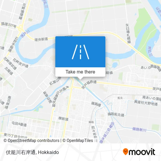 伏籠川右岸通 map