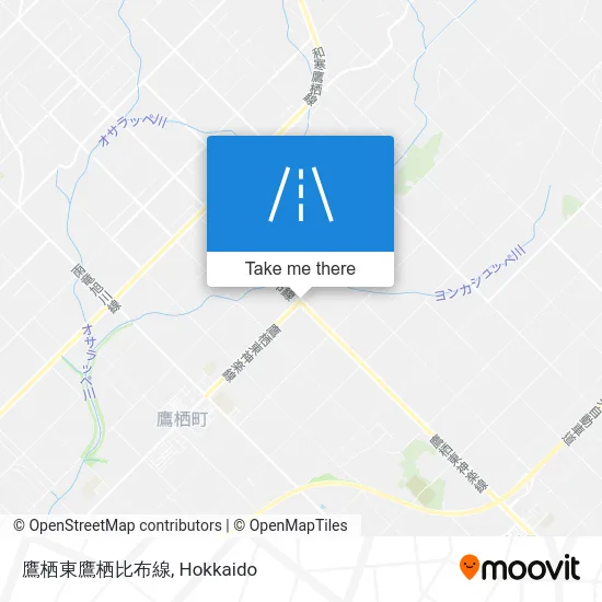 鷹栖東鷹栖比布線 map