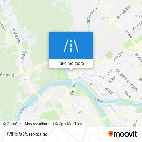 旭岡道路線 map