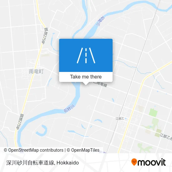 深川砂川自転車道線 map