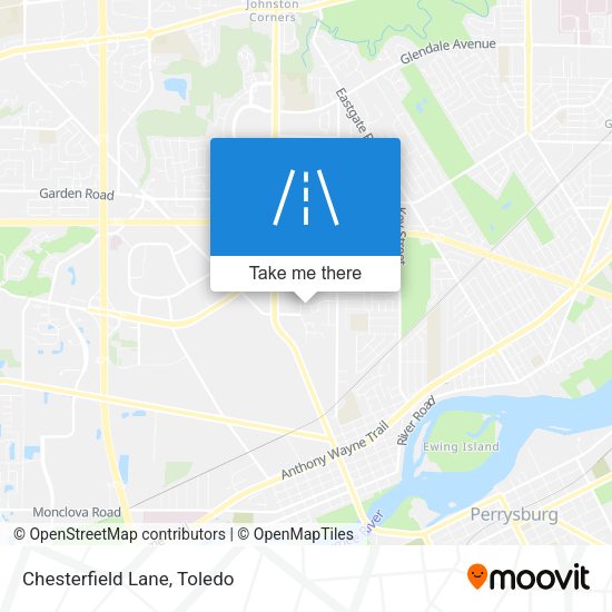 Mapa de Chesterfield Lane