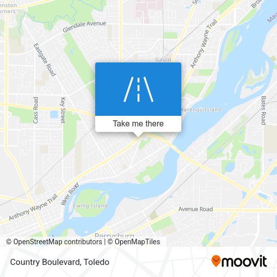 Mapa de Country Boulevard