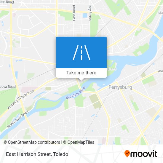 East Harrison Street map