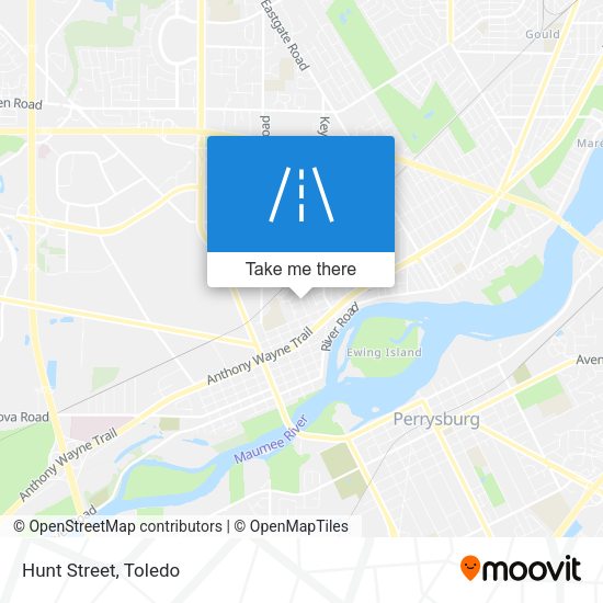 Mapa de Hunt Street