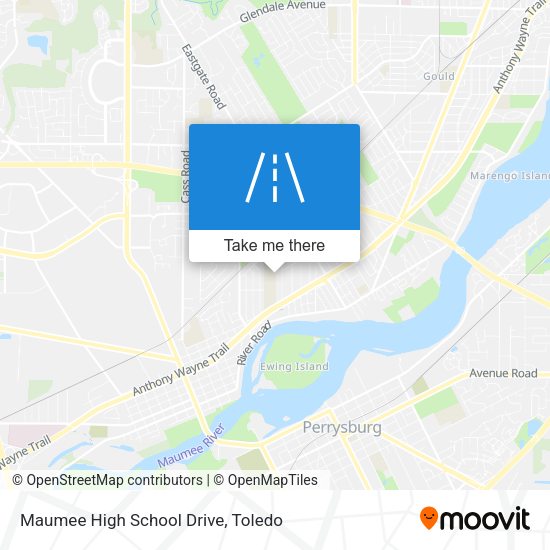 Maumee High School Drive map