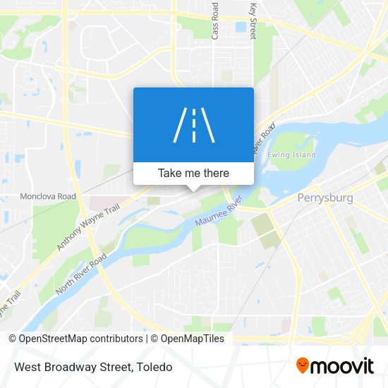 West Broadway Street map