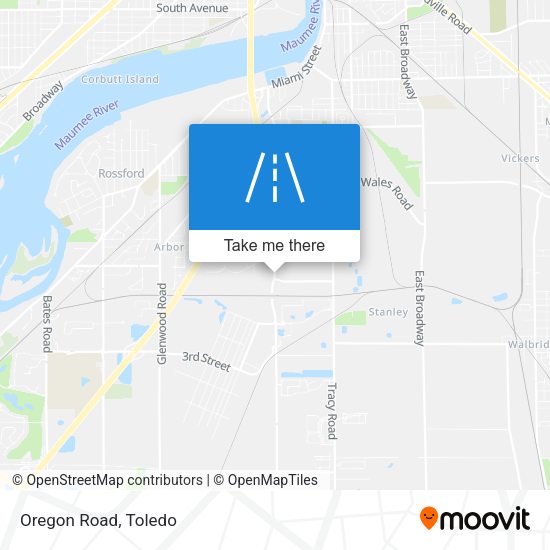 Mapa de Oregon Road