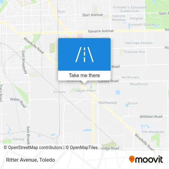 Ritter Avenue map