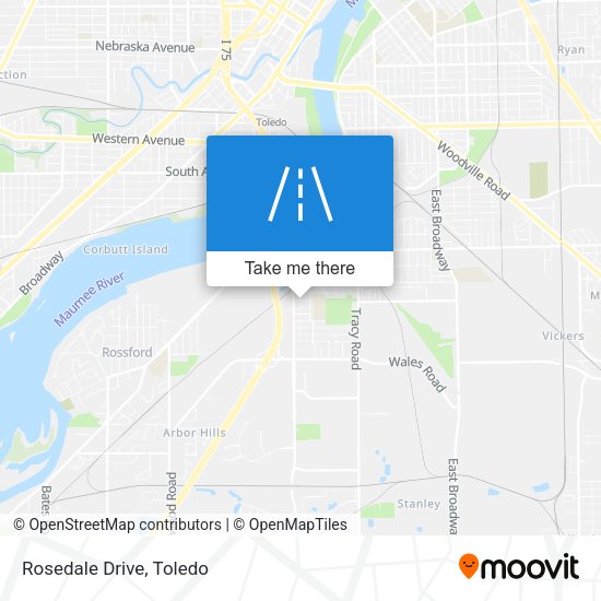 Mapa de Rosedale Drive