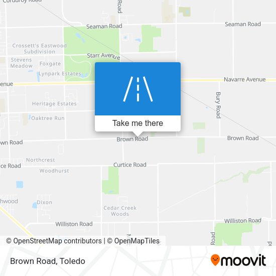 Mapa de Brown Road