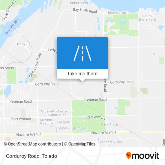 Mapa de Corduroy Road
