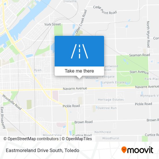 Eastmoreland Drive South map
