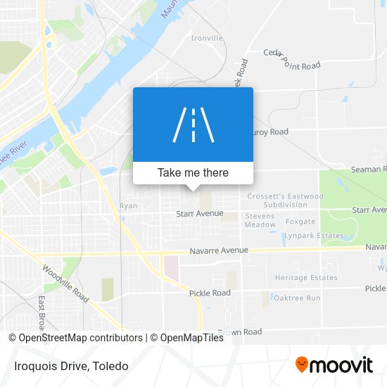 Iroquois Drive map