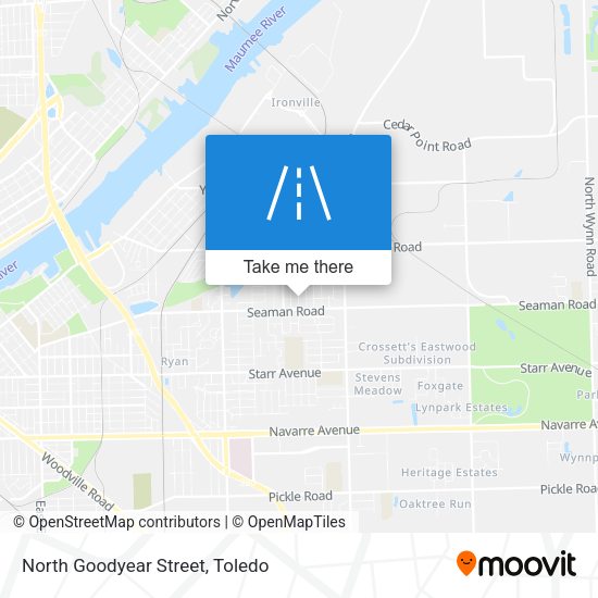 North Goodyear Street map