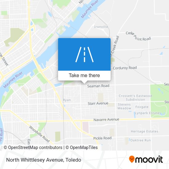 Mapa de North Whittlesey Avenue