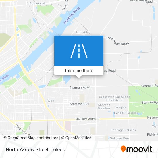 North Yarrow Street map