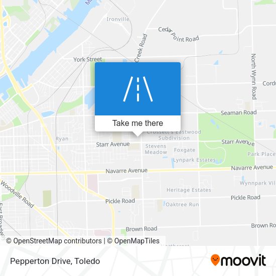 Pepperton Drive map
