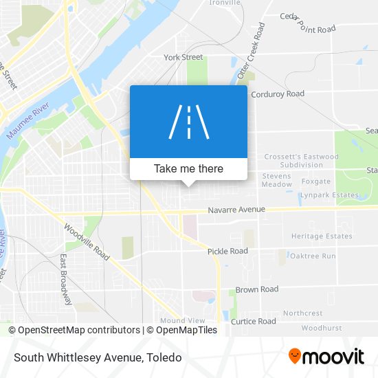 South Whittlesey Avenue map