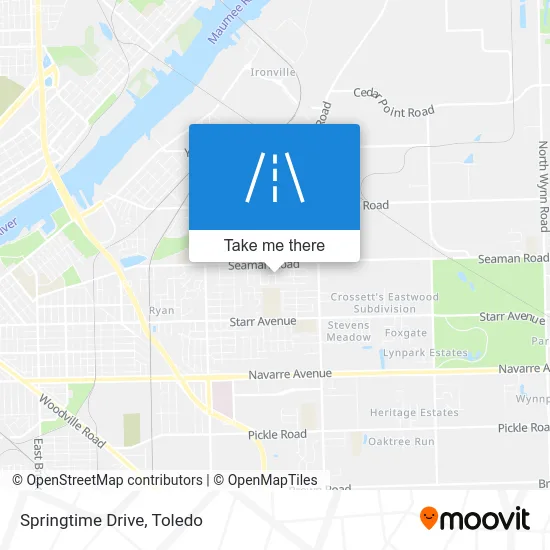 Springtime Drive map