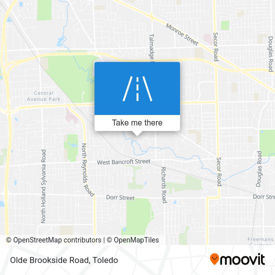 Olde Brookside Road map