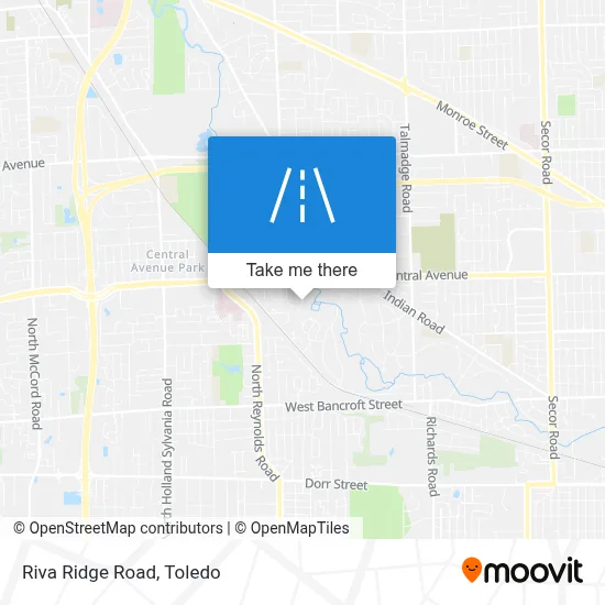 Riva Ridge Road map