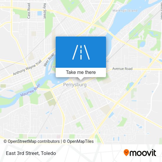 Mapa de East 3rd Street