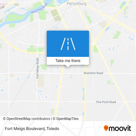 Fort Meigs Boulevard map