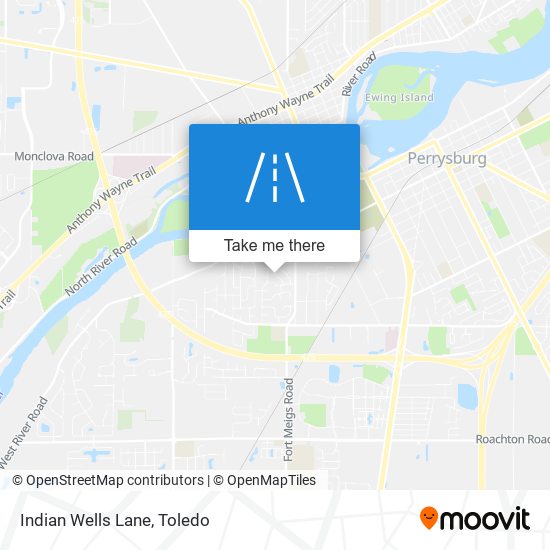 Indian Wells Lane map