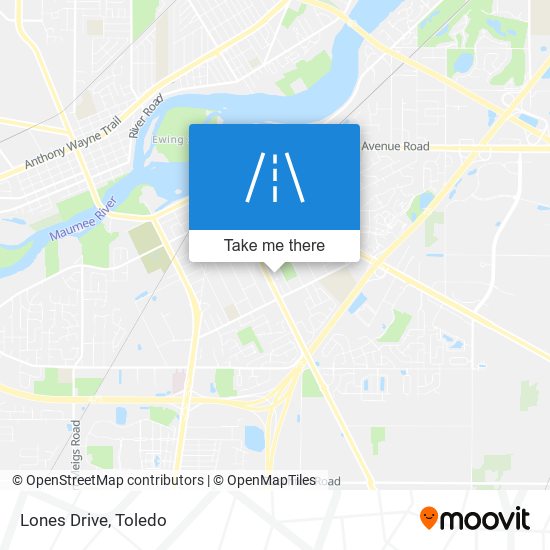 Lones Drive map