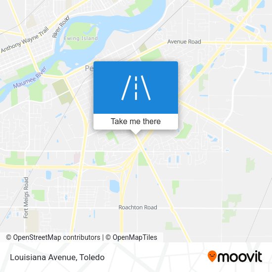 Mapa de Louisiana Avenue