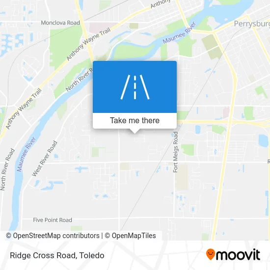 Ridge Cross Road map