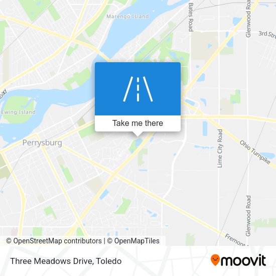 Three Meadows Drive map