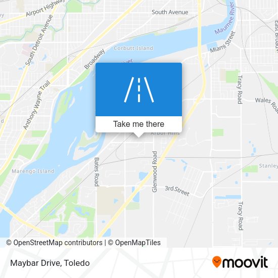 Mapa de Maybar Drive