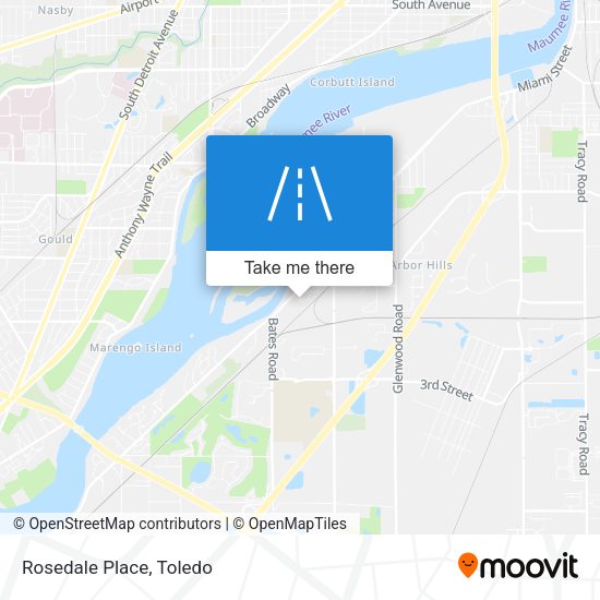 Mapa de Rosedale Place
