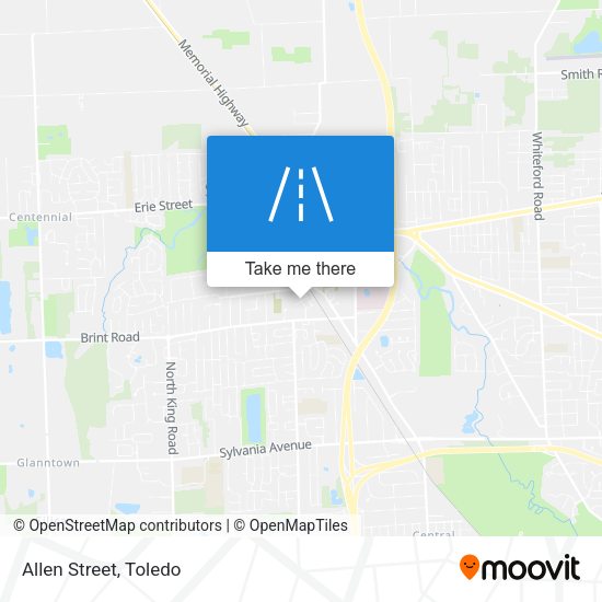 Mapa de Allen Street
