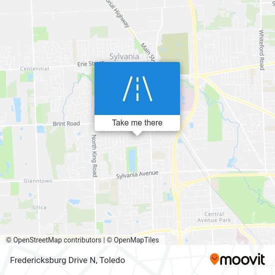 Mapa de Fredericksburg Drive N