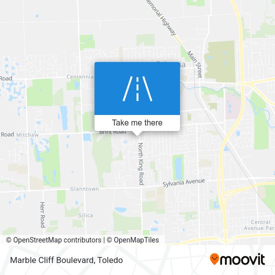 Marble Cliff Boulevard map